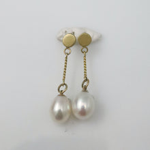 Load image into Gallery viewer, Pearl Dangle Studs
