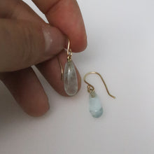 Load image into Gallery viewer, Aquamarine Drop Earrings
