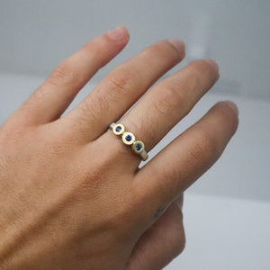 Triple Sapphire Stack Ring