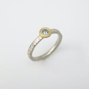 Light Blue Sapphire Stack Ring