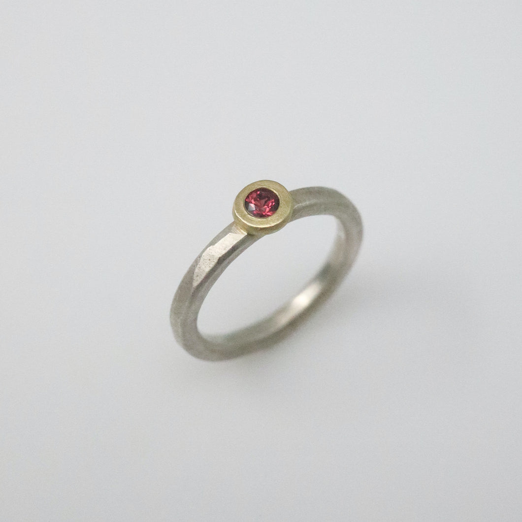 Red Sapphire Stack Ring