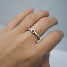 Load image into Gallery viewer, Red Sapphire Stack Ring
