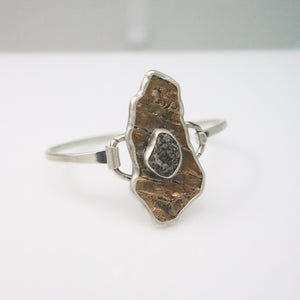 Bronze River Rock Cuff