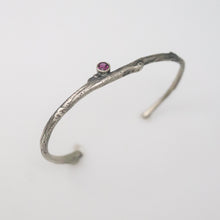 Load image into Gallery viewer, Thin Rhodolite Garnet Cuff
