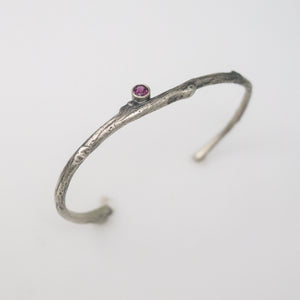 Thin Rhodolite Garnet Cuff