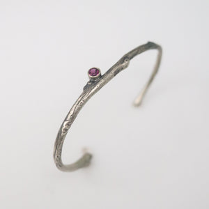 Thin Rhodolite Garnet Cuff