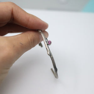 Thin Rhodolite Garnet Cuff