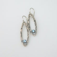 Load image into Gallery viewer, Topaz Oval Drop Earrings
