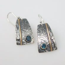 Load image into Gallery viewer, Topaz Medallion Earrings
