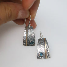 Load image into Gallery viewer, Topaz Medallion Earrings
