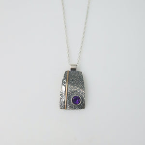 Amethyst Medallion Necklace