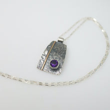 Load image into Gallery viewer, Amethyst Medallion Necklace
