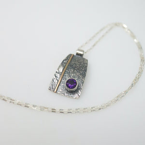 Amethyst Medallion Necklace