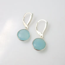 Load image into Gallery viewer, Chalcedony Faceted Earrings
