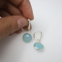 Load image into Gallery viewer, Chalcedony Faceted Earrings
