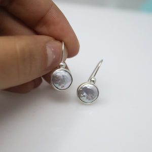 Coin Pearl Earrings