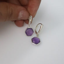 Load image into Gallery viewer, Faceted Amethyst Earrings
