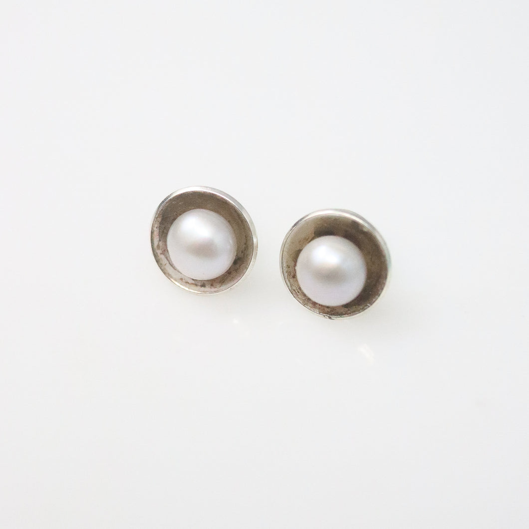 White Pearl Studs