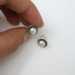 White Pearl Studs