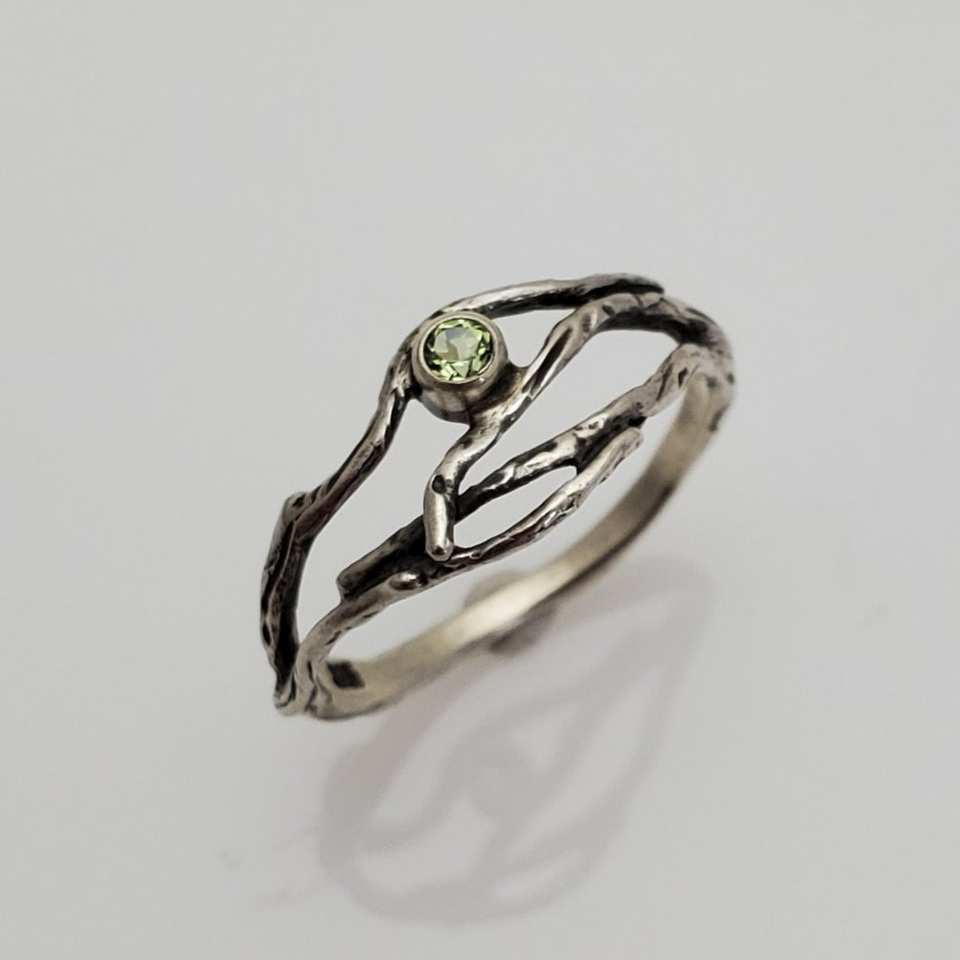 S.SILVER SMALL MULTI-TWIG GEM RING BY JASON JANOW