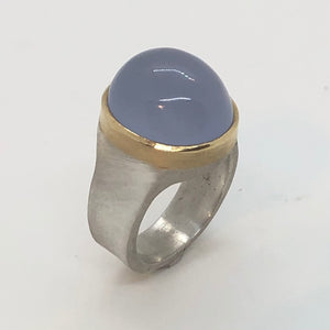 BLUE CHALCEDONY RING