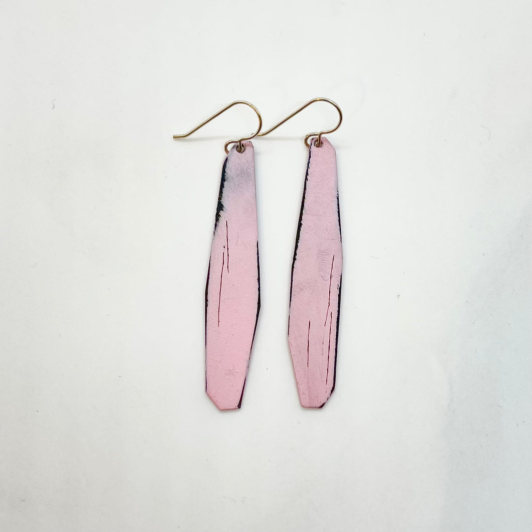 Powder coated earrings- blush